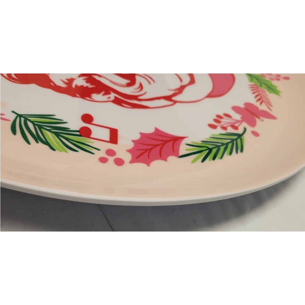 Dolly Parton Christmas Melamine Platter Pink Bow Plate Cookie Tray Viral Tiktok - Picture 12 of 13